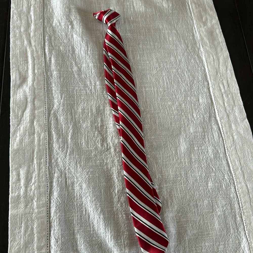 Kids Red Clip on Tie